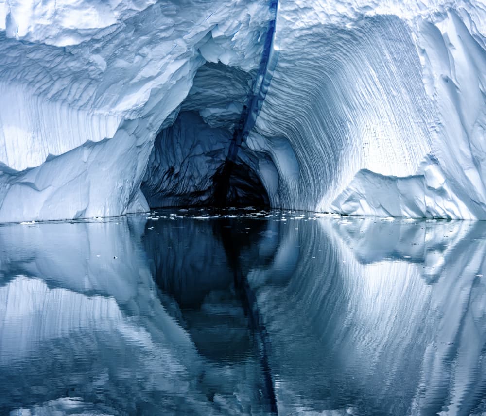 Deep Blue Ice Cave by Robert Bolton — canvas wall art