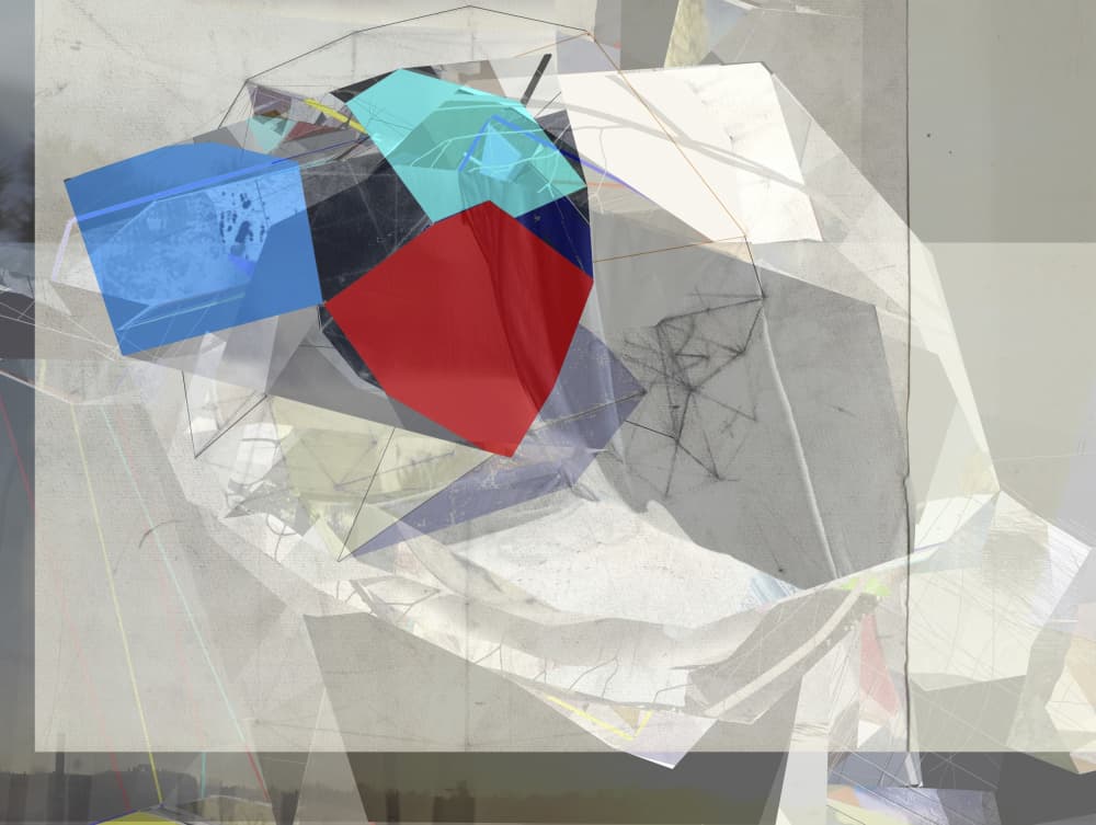Geometric Cubes Composition by Stefan Fransson — canvas wall art
