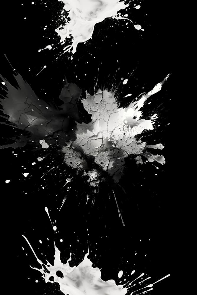 Cracked Paint Splashes by Rafal Kulik — canvas wall art