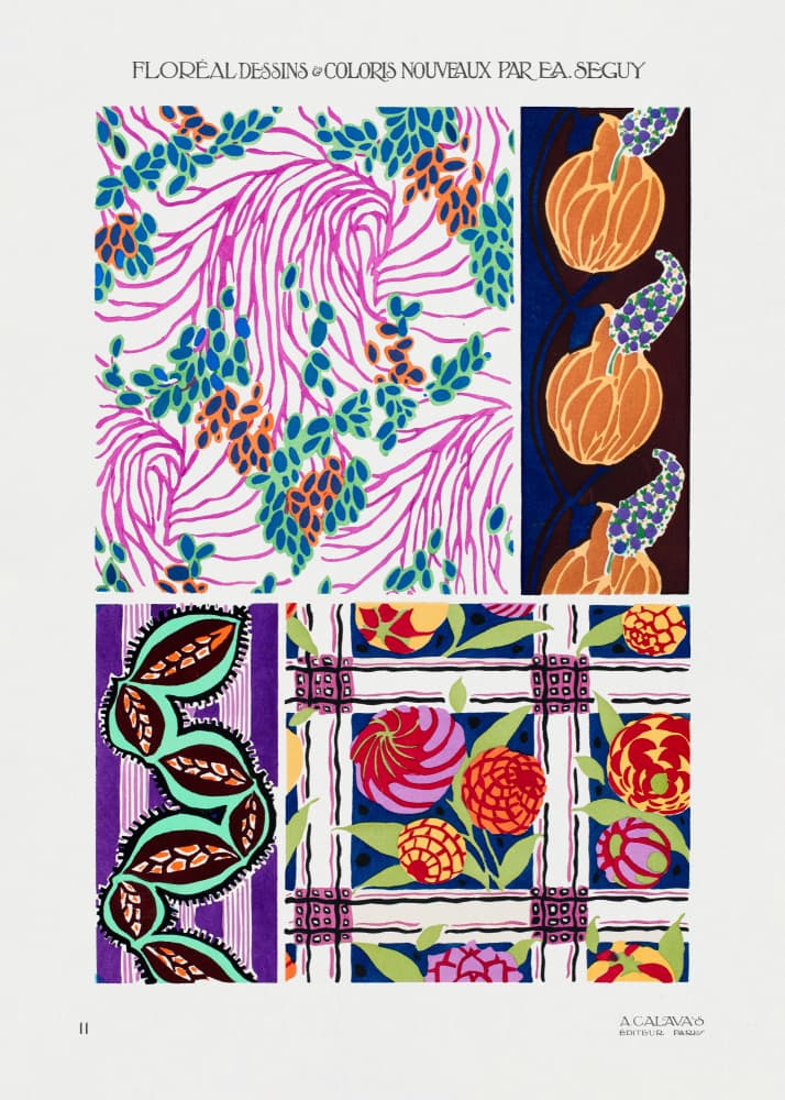 Pattern 11 by Emile Alain Seguy — canvas wall art