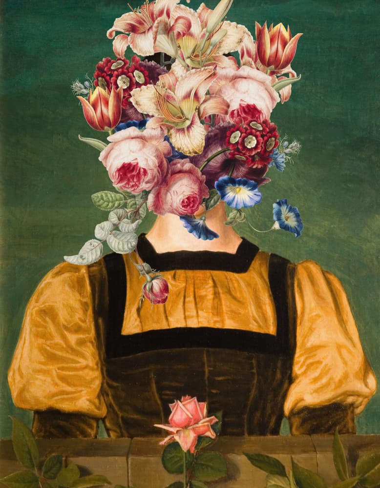 Blooming Woman Portrait by The Art Concept — canvas wall art