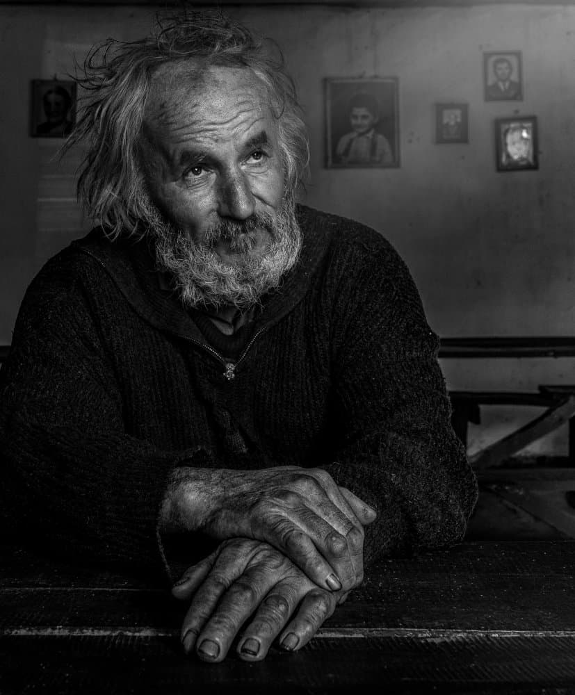 Old Man's Reflection by Todor Tanev — canvas wall art