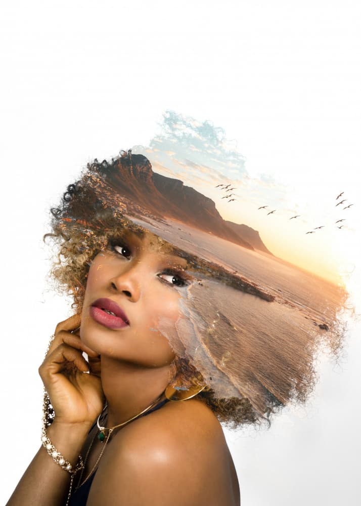 Dreamy Beach Portrait by Fadil Roze — canvas wall art