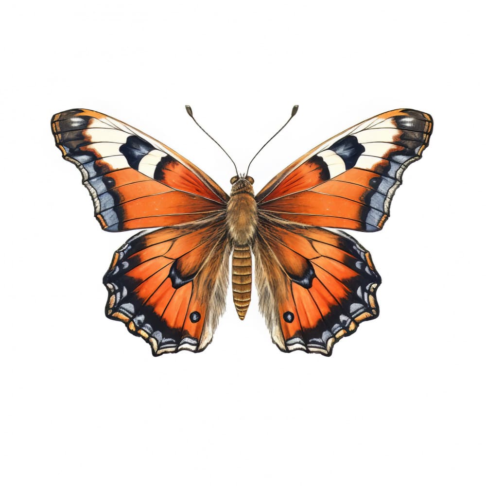 Vibrant Orange Butterfly by Bilge Paksoylu — canvas wall art