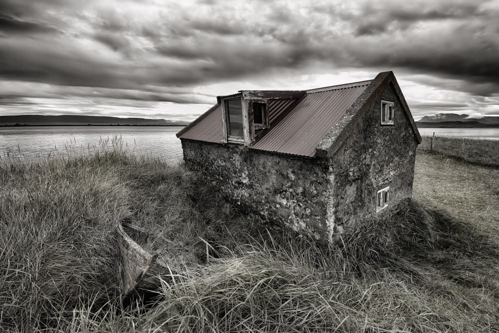 Rustic Waterside Ruin by Þorsteinn H. Ingibergsson — canvas wall art