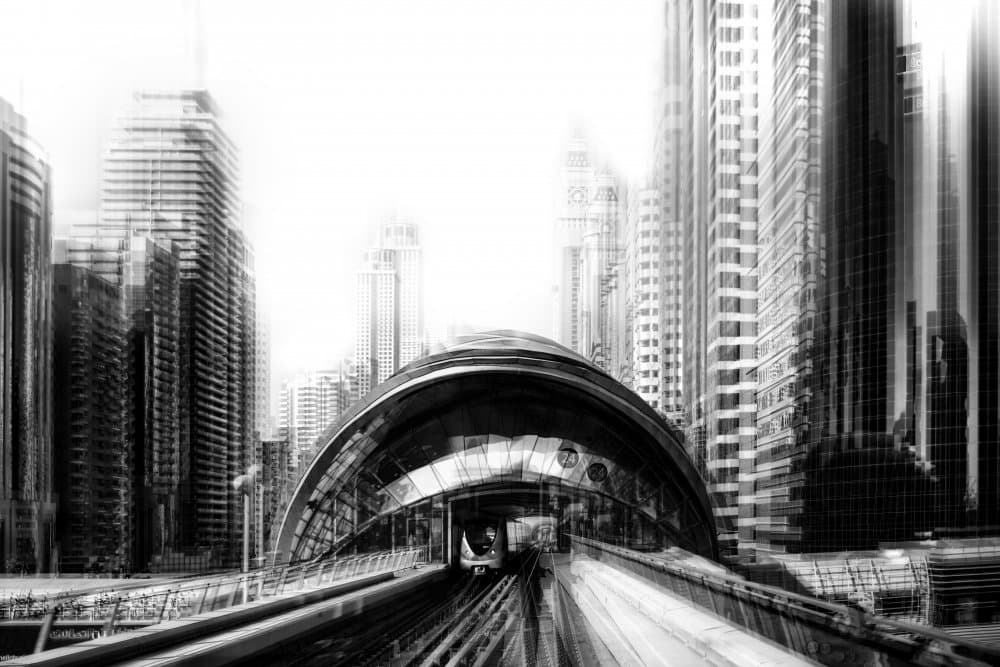 Urban Metro Motion by Mohamed Shawki — canvas wall art