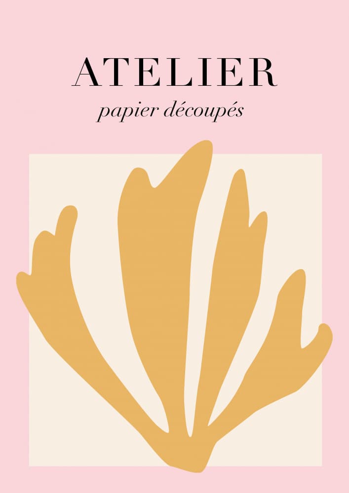 Matisse Pink Cutout by Talitha McQueen — canvas wall art