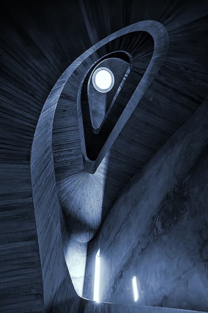 Ascending Spiral Light by Ute Jackisch — canvas wall art