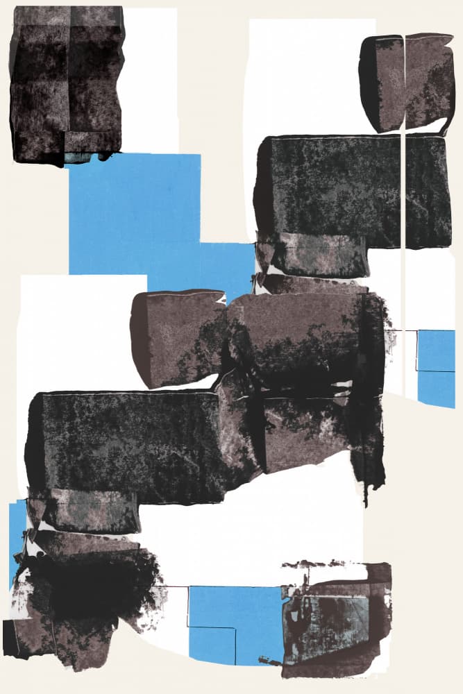 Modern Textured Geometry by cartissi — canvas wall art