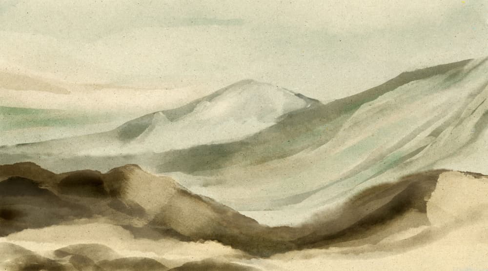 Old Mountain by Dan Hobday — canvas wall art
