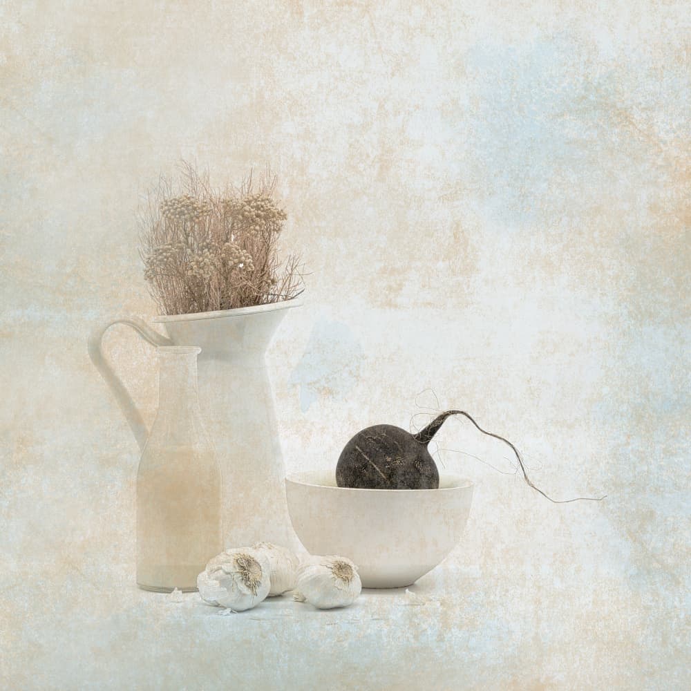 Muted Organic Still Life by Saskia Dingemans — canvas wall art