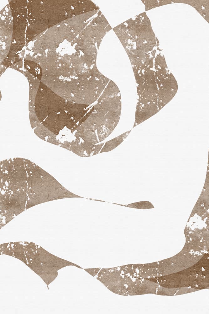 Distressed Abstract Curves by Yuli Saputra — canvas wall art