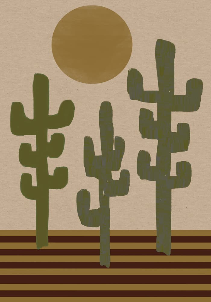 Southwestern landscape No.3 by THE MIUUS STUDIO — canvas wall art