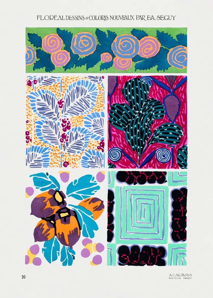 Pattern 20 by Emile Alain Seguy — canvas wall art