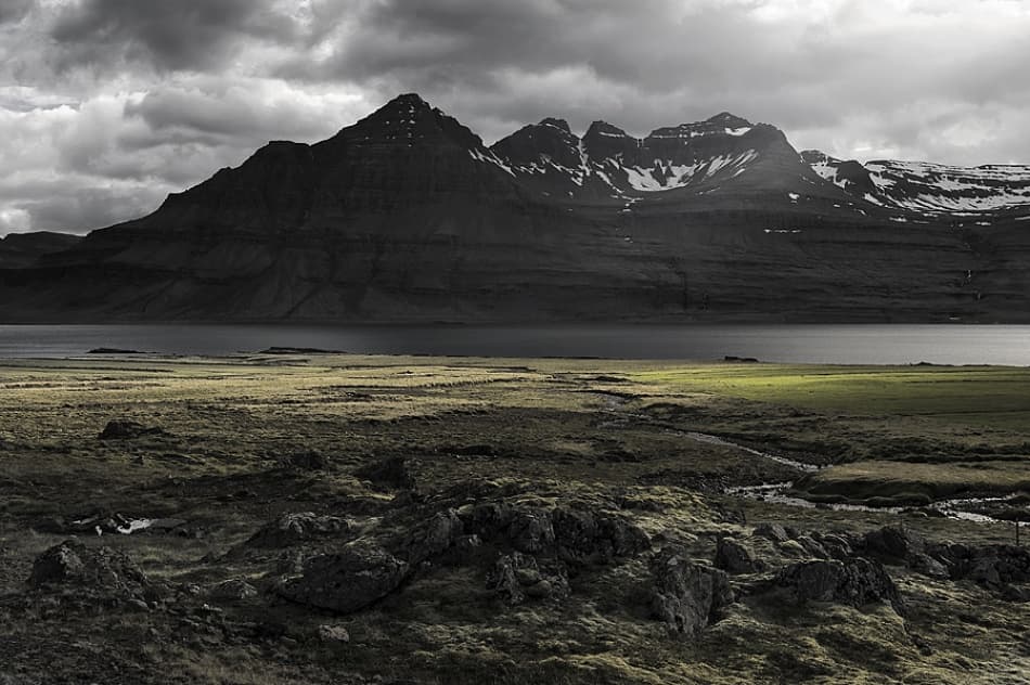 Dramatic Fjord Landscape by Jure Kravanja — canvas wall art