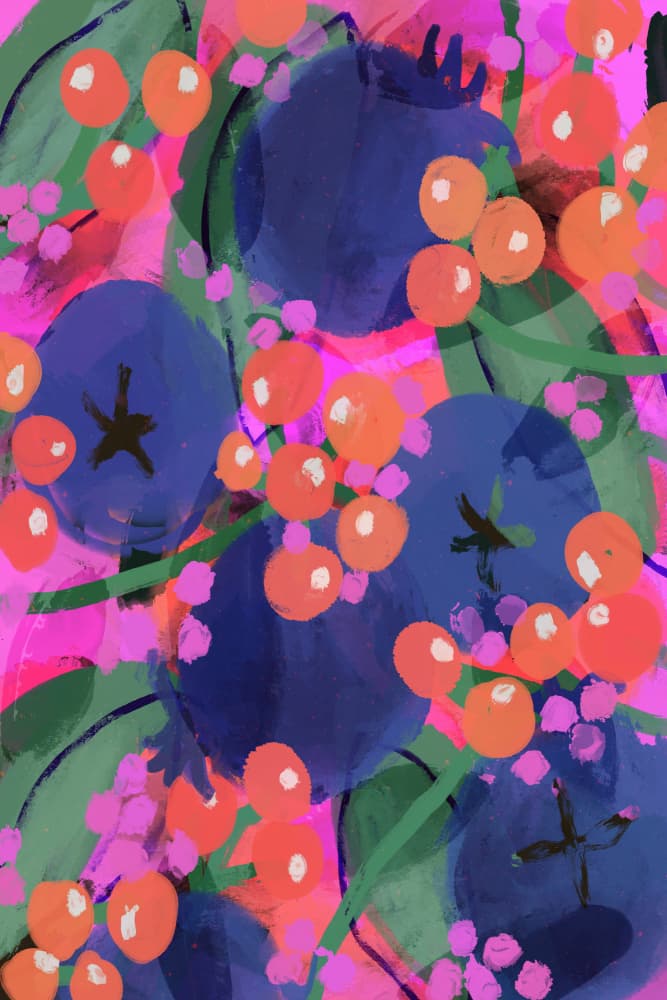 Floral Symphony by Treechild — canvas wall art