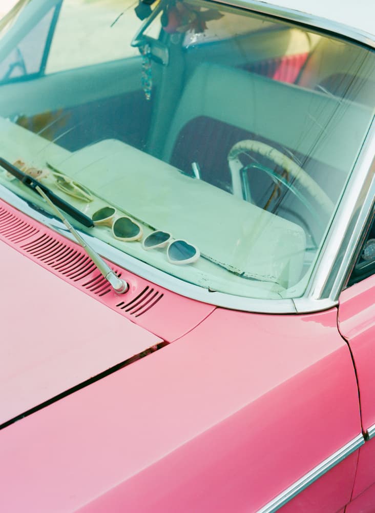 Vintage Pink Summer Drive by Bethany Young — canvas wall art
