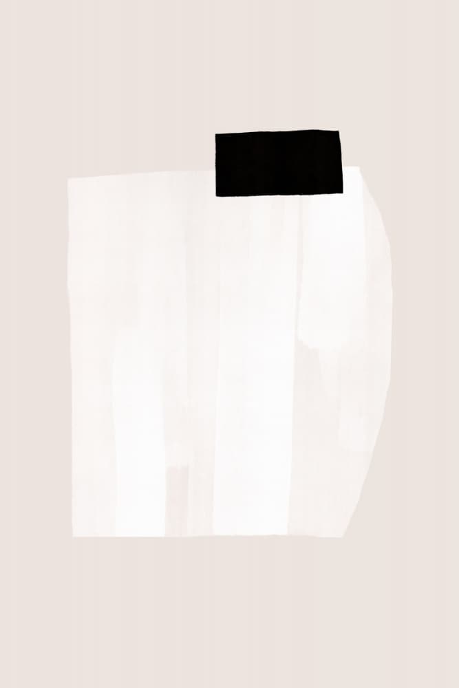 Silent Structure With Black on White Texture by uplusmestudio — canvas wall art
