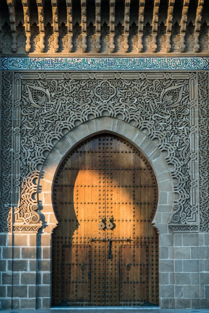 Sunlit Ornate Doorway by Photolovers — canvas wall art