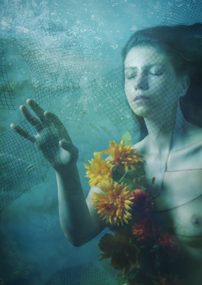 Ethereal Submerged Dream by miriana — canvas wall art