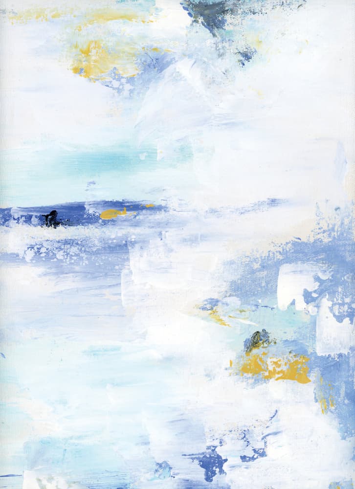 Blue Gold Abstract by Breanna Megan Studio — canvas wall art