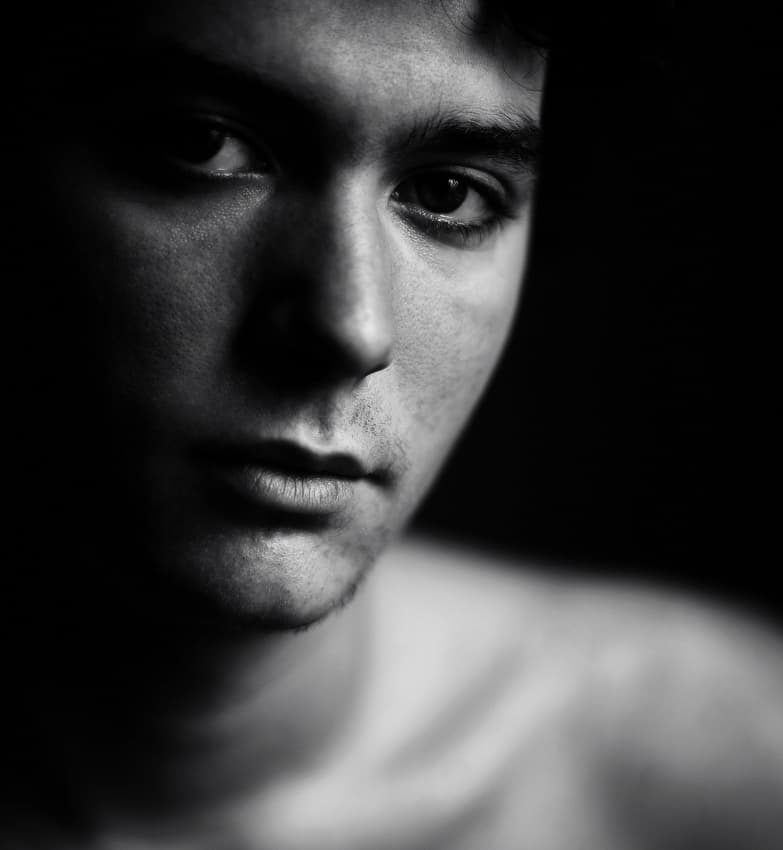 Intense Gaze Portrait by Fulvio Pellegrini — canvas wall art