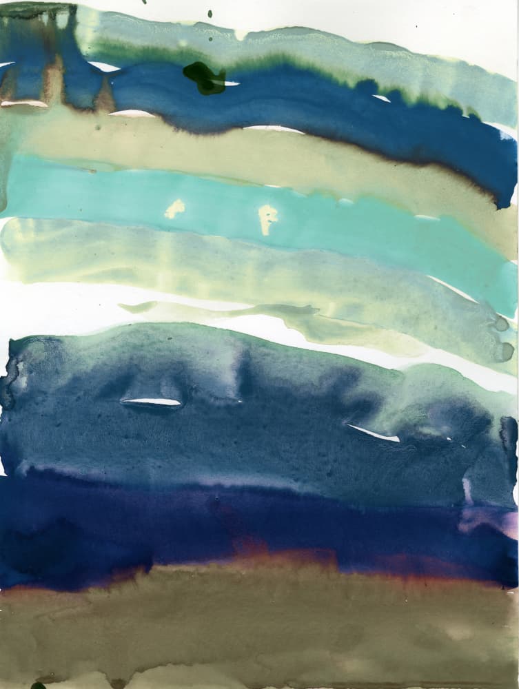 Serene Watercolor Layers by Edward Selkirk — canvas wall art