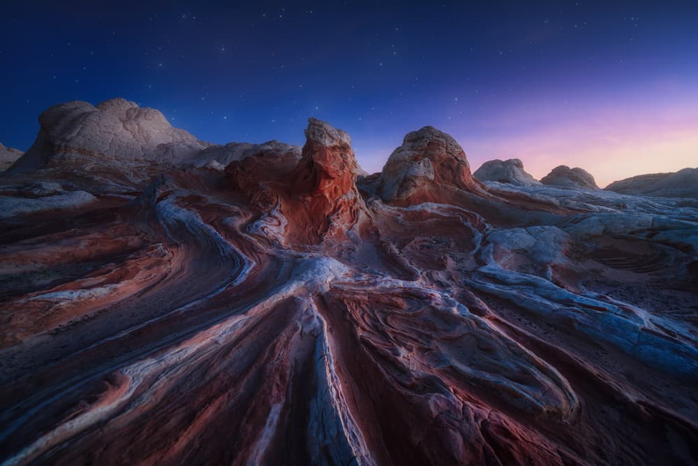 Sculpted Twilight Desert by Juan Pablo de Miguel — canvas wall art