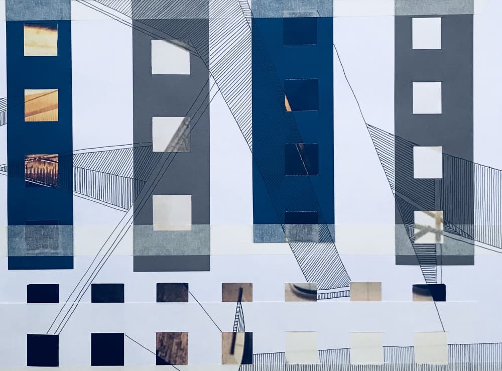 Urban Geometric Lines by kellymariesmith — canvas wall art