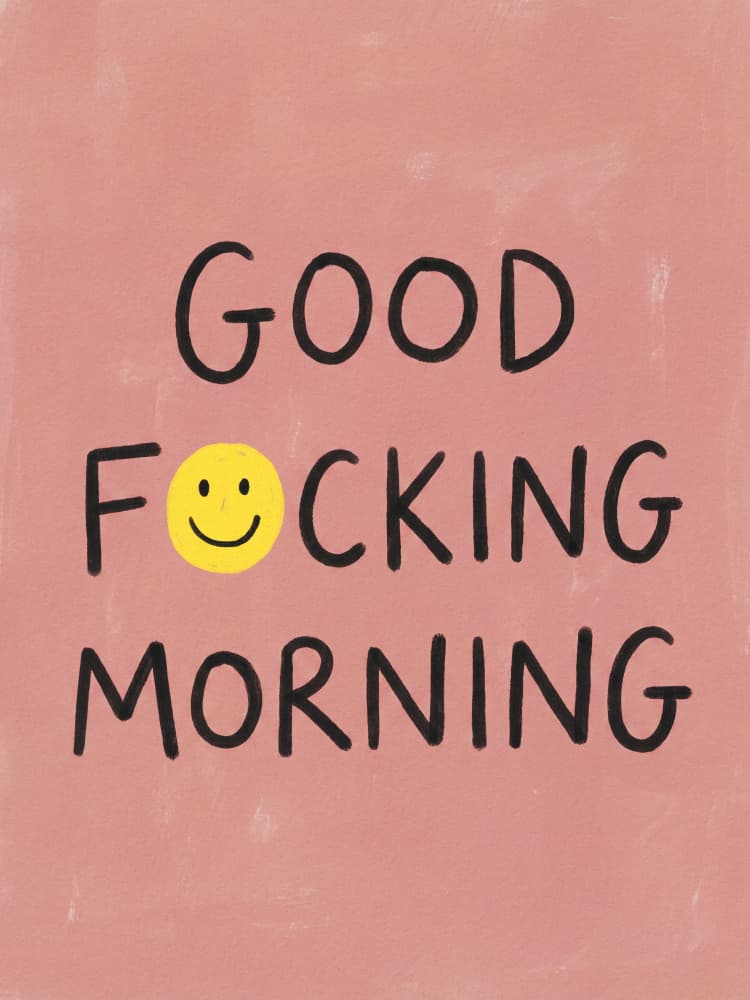 Good Focking Morning Smiley by Andreas Magnusson — canvas wall art
