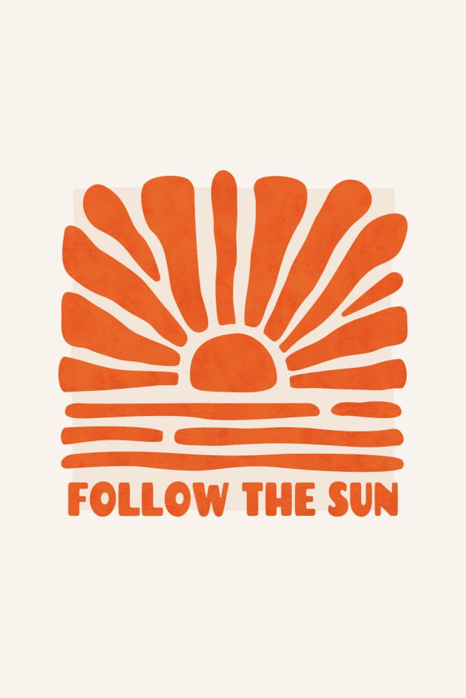 Follow The Sun by Karen Menzenbach — canvas wall art