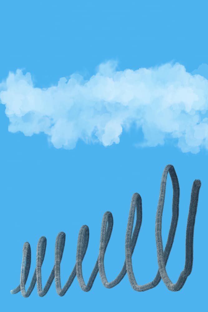 Ascending Sky Spiral by Mr PETTO — canvas wall art