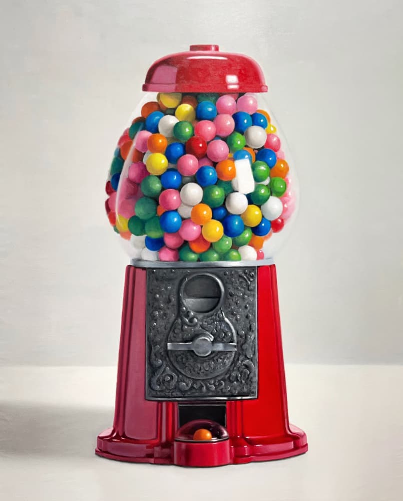 Classic Gumball Machine by James Zamora — canvas wall art