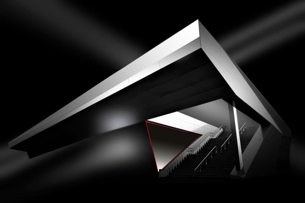 Sleek Urban Geometry by Anita Martin AnnaPileaFotografie — canvas wall art