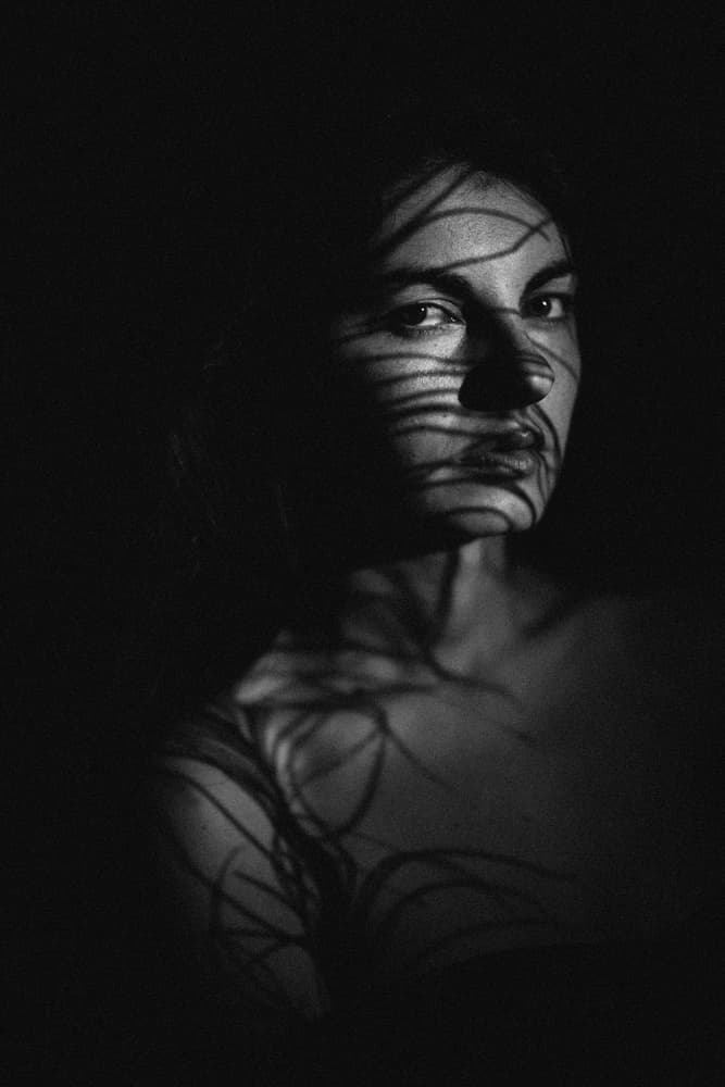 Contemplative Shadow Portrait by Artem Vasilenko — canvas wall art