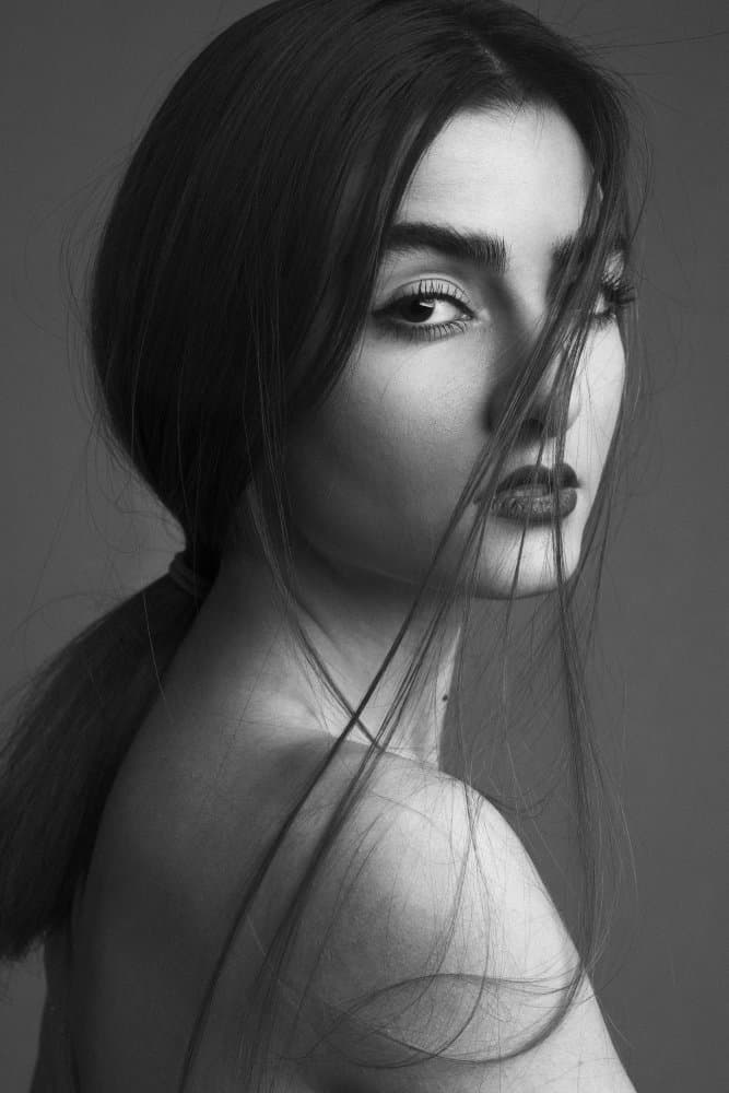 Mysterious Gaze by behnamkhoramshahi — canvas wall art