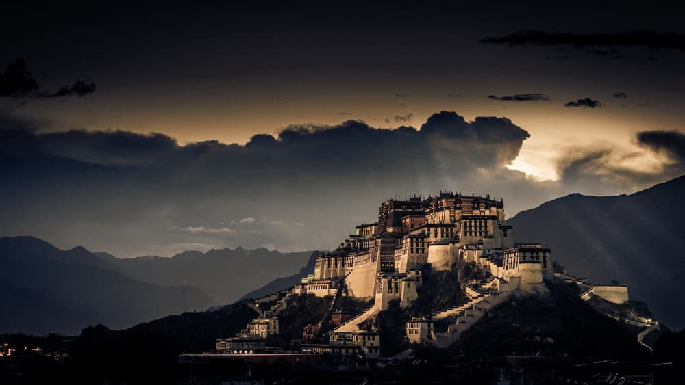 Potala Palace Twilight by qiye — canvas wall art