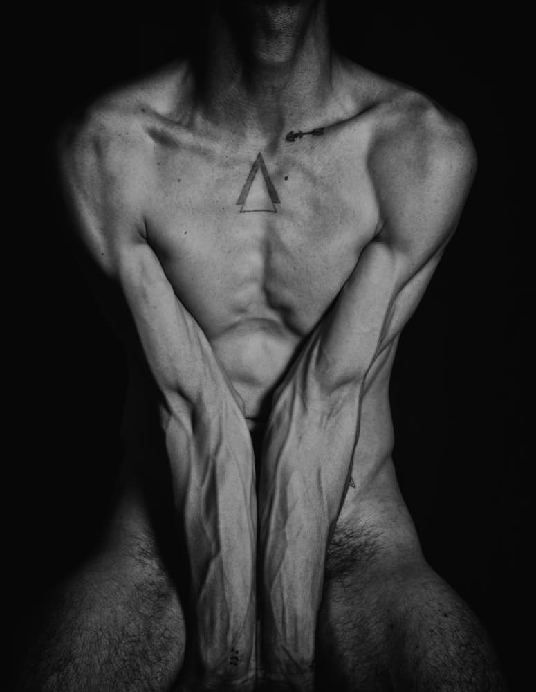 Powerful Male Figure by Babak Haghi — canvas wall art