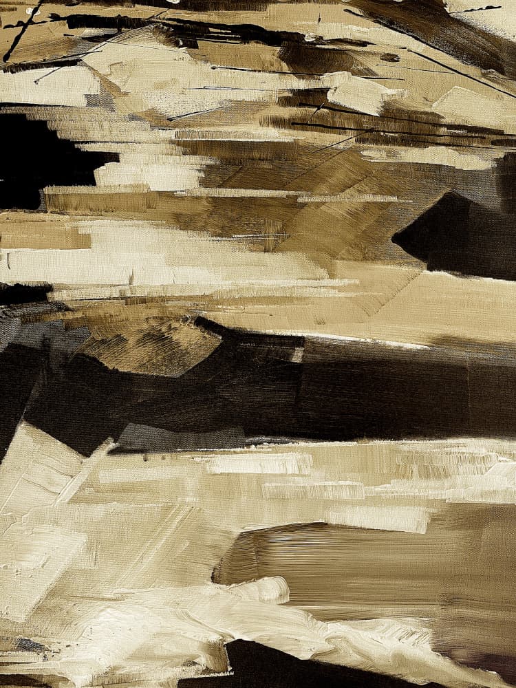 Earthy Abstract Strokes by Santhosh ch — canvas wall art