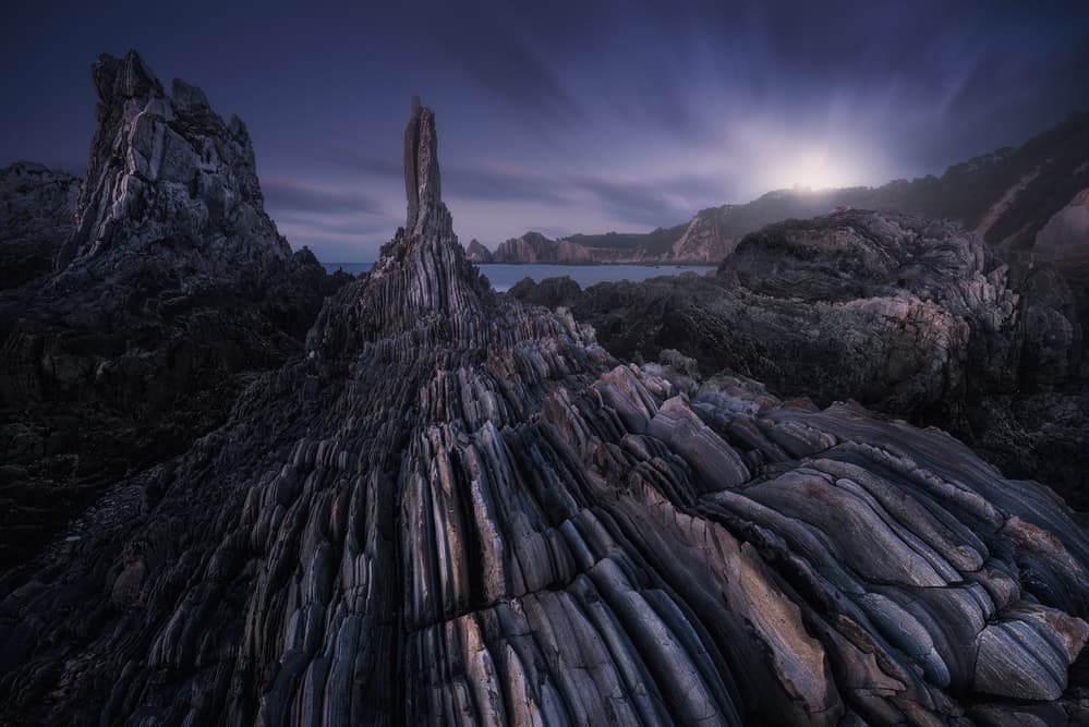 Rugged Coastal Dawn by Carlos F. Turienzo — canvas wall art