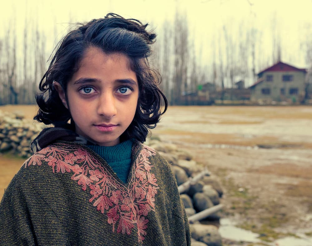 Blue Eyed Girl by Haitham AL Farsi — canvas wall art