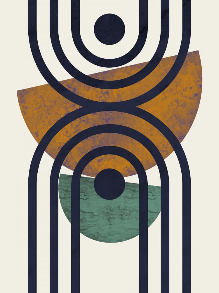 Modern Desert Arches by Little Dean — canvas wall art