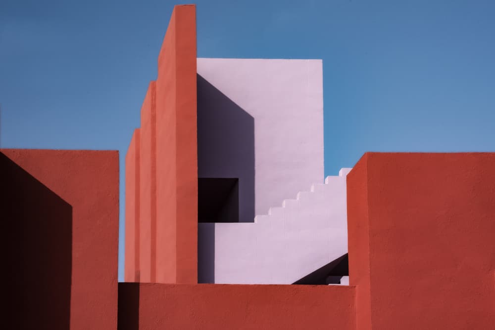 Geometric Terracotta Architecture by Linda Wride — canvas wall art