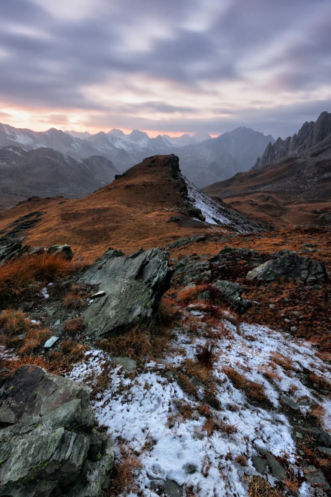 Rugged Mountain Dawn by Paolo Bolla — canvas wall art