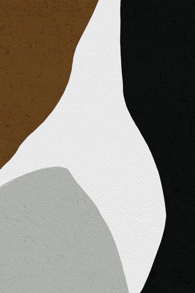 Organic Shapes and a Minimalistic Color Palette by uplusmestudio — canvas wall art