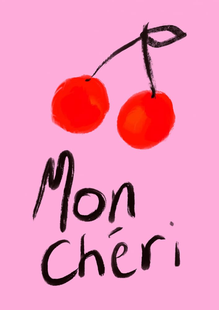 Mon Cheri Cherries by Talitha McQueen — canvas wall art