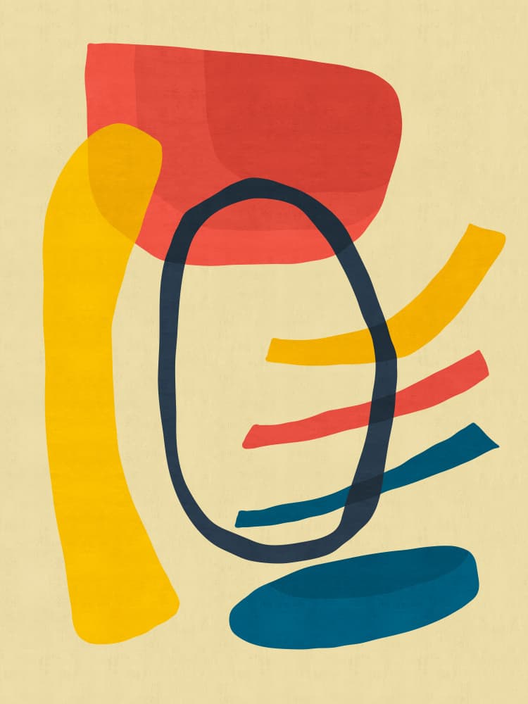 Modern Color Flow by Vitor Costa — canvas wall art