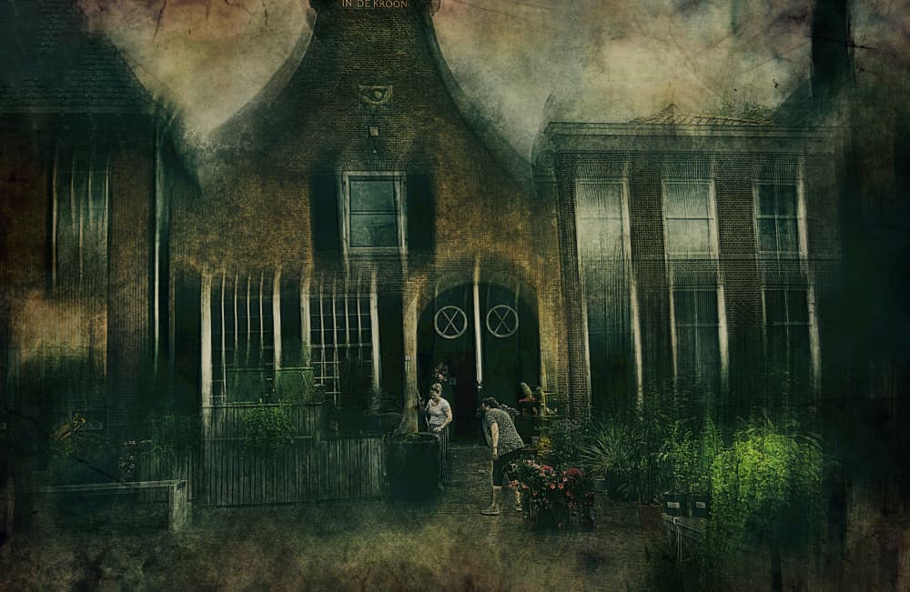 Dreamy Dutch House by Jan van der Linden — canvas wall art