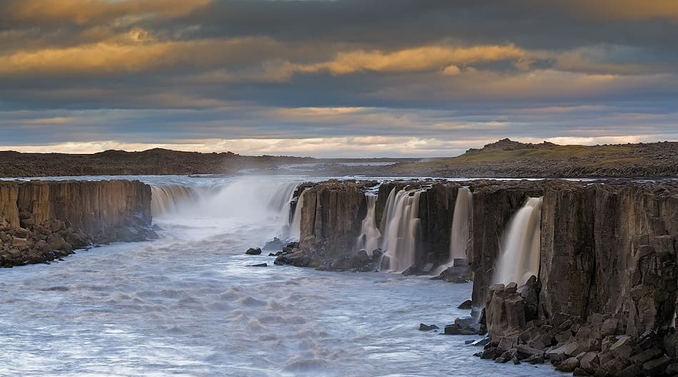 Dramatic River Waterfalls by Karsten Wrobel — canvas wall art