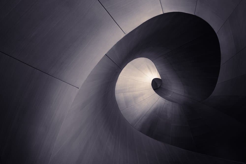 Abstract Spiral Architecture by Mike Kreiten — canvas wall art